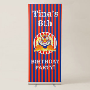 Circus Tiger Birthday stand-up banner