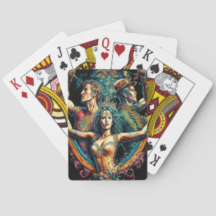 Circus Trapeze Artists Performer Cirque Vaudeville Playing Cards