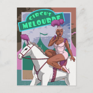 Circus Trick Rider Postcard
