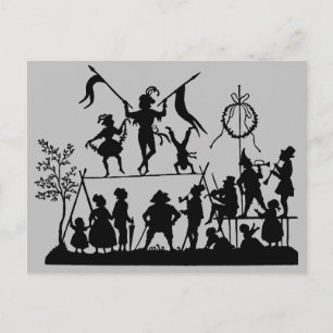 Circus Troupe Postcard