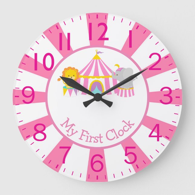 Circus with Animals My First Large Clock (Front)