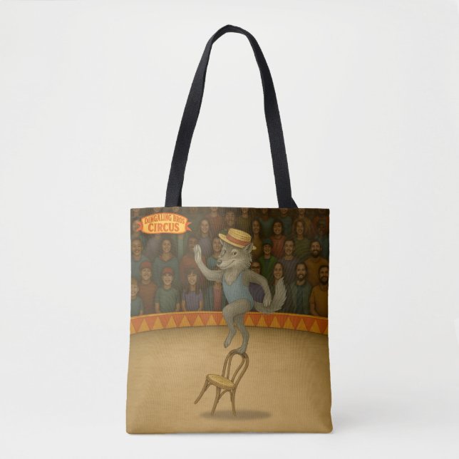 Circus wolf tote bag (Front)