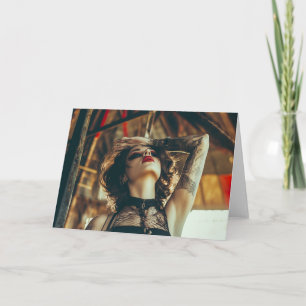 Circus Woman Note Card