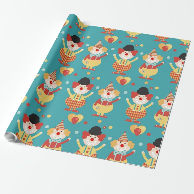 Circus Wrapping Paper (Unrolled)