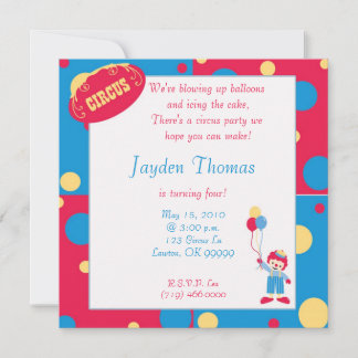 circuscopy, We're blowing up balloons ... Invitation