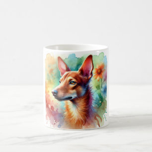 Cirneco dell Etna 050824AREF132 - Watercolor Coffee Mug