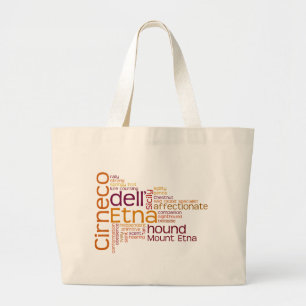Cirneco dell Etna Large Tote Bag