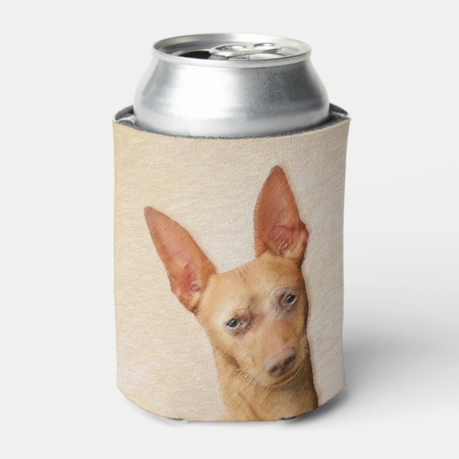 Cirneco dell’Etna Painting - Cute Original Dog Art Can Cooler (Can Front)