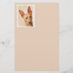 Cirneco dell’Etna Painting - Cute Original Dog Art Stationery