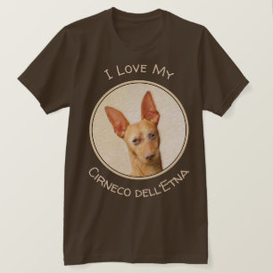 Cirneco dell’Etna Painting - Cute Original Dog Art T-Shirt