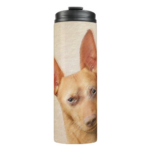 Cirneco dell’Etna Painting - Cute Original Dog Art Thermal Tumbler