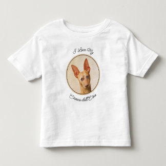 Cirneco dell’Etna Painting - Cute Original Dog Art Toddler T-Shirt