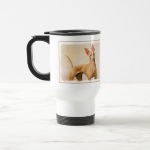 Cirneco dell’Etna Painting - Cute Original Dog Art Travel Mug