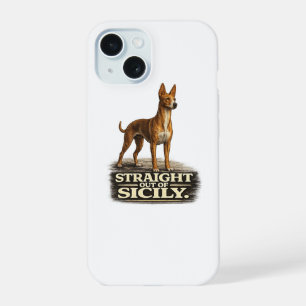 Cirneco dell’Etna Shirt – Straight Out of Sicily iPhone 15 Case