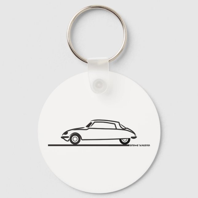 Ciroen DS 21 Pallas Key Ring (Front)