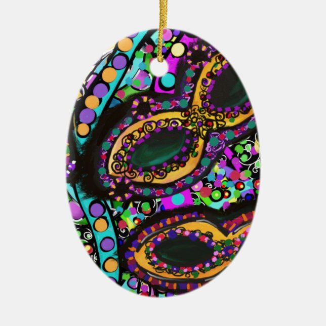 Cirque du Art Ceramic Tree Decoration (Front)