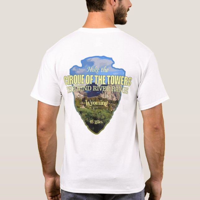 Cirque of the Towers (arrowhead) T-Shirt (Back)