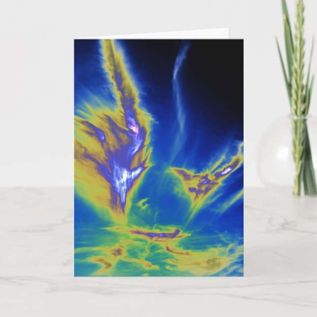 Cirrus Clod Formby Beach Card (Front)