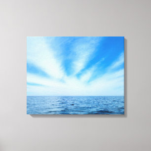 Cirrus Clouds and Water Canvas Print