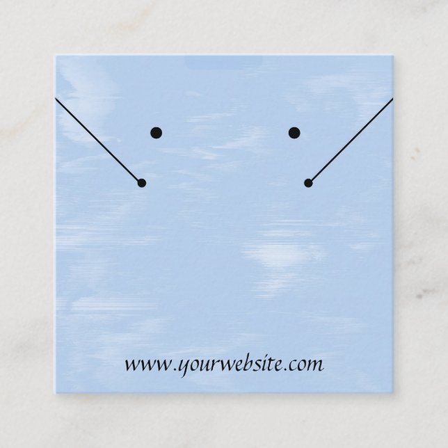 Cirrus Clouds Jewellery Display Card (Front)