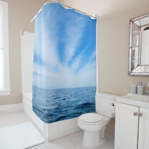 Cirrus Clouds over Lake Michigan Shower Curtain