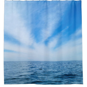 Cirrus Clouds over Lake Michigan Shower Curtain