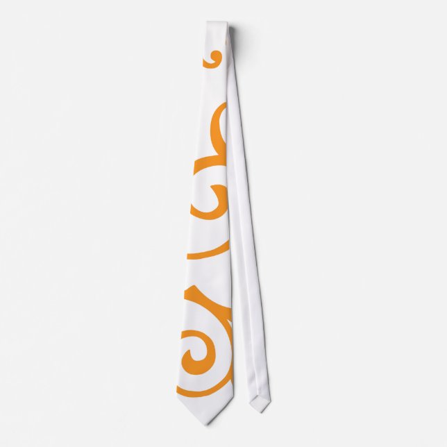 Cirrus Ivory (Orange) Tie (Front)