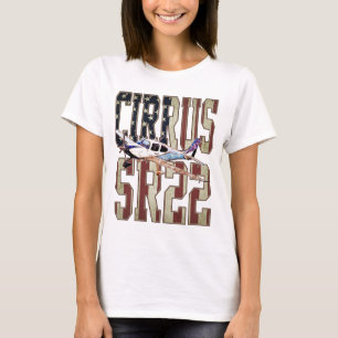 Cirrus SR22 Aircraft Vintage United States Flag T-Shirt