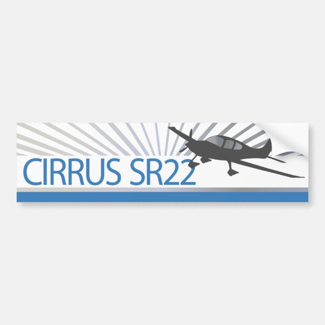 Cirrus SR22 Bumper Sticker (Front)