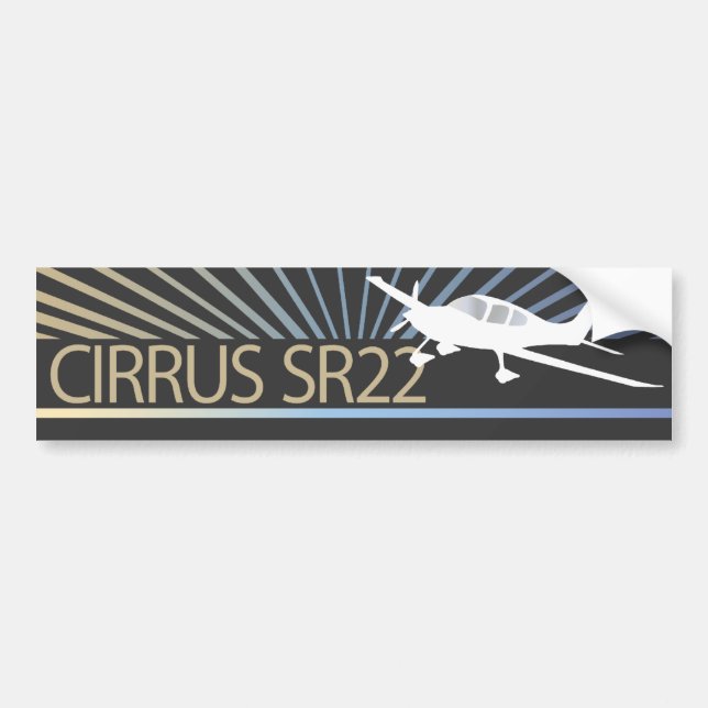 Cirrus SR22 Bumper Sticker (Front)