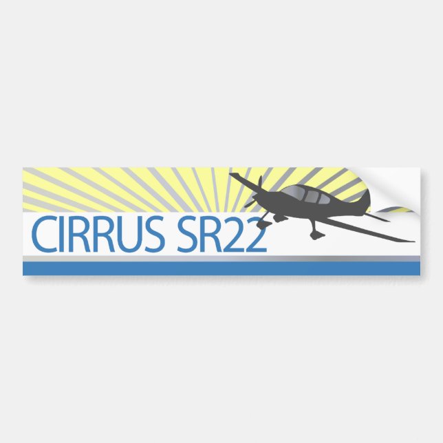 Cirrus SR22 Bumper Sticker (Front)