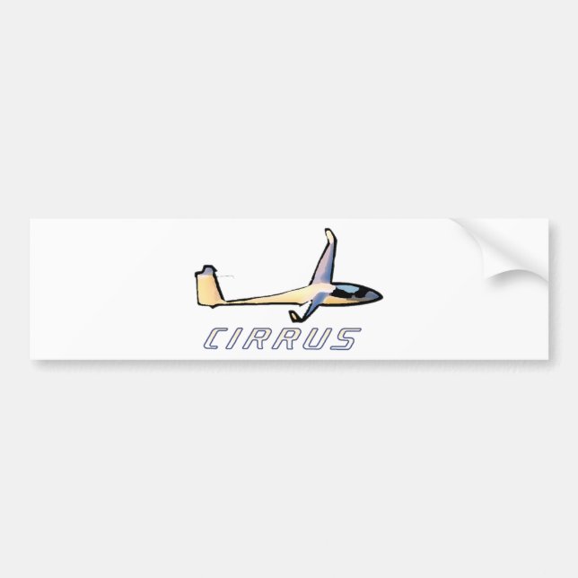 Cirrus Standard Glider Bumper Sticker (Front)