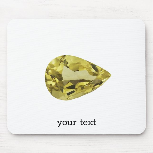 Cirtine Yellow Mouse Mat (Front)