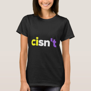 Cisnt Non-binary Lgbtq Pride, Enby Present _ Nonbi T-Shirt