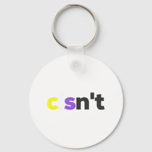 Cisnt Non-binary Lgbtq Pride - Funny Cisnt Lgbt No Key Ring