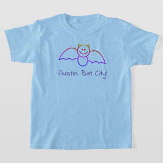 CISV Austin Child's Blue Bat City T-Shirt