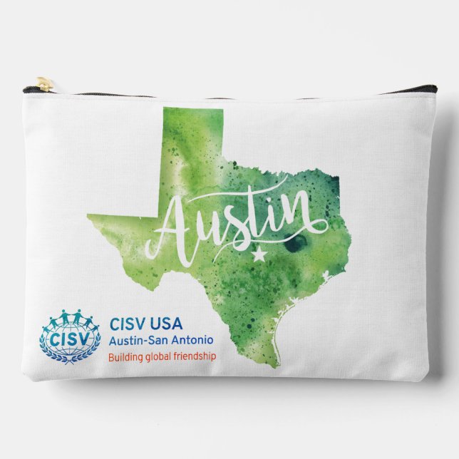 CISV Austin Environment and Sustainability  Accessory Pouch (Front)