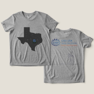 CISV Austin Texas Cowboy Kids Tri-Blend Shirt
