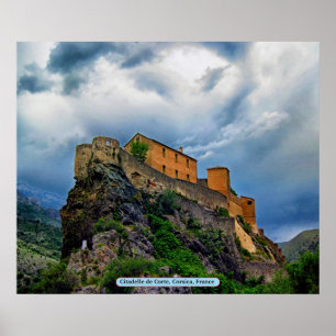 Citadelle de Corte, Corsica, France Poster