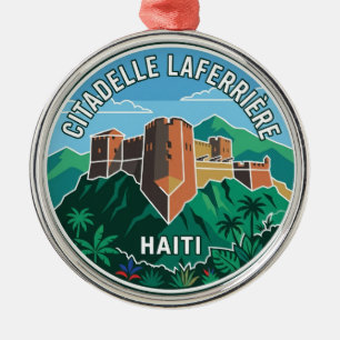 Citadelle Laferrière Haiti Metal Tree Decoration