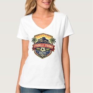Citadelle Strong Haiti 2026 Soccer Crest Fan Gift T-Shirt