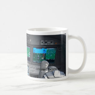Citation M2 Jet Cockpit Instrument Panel Coffee Mug