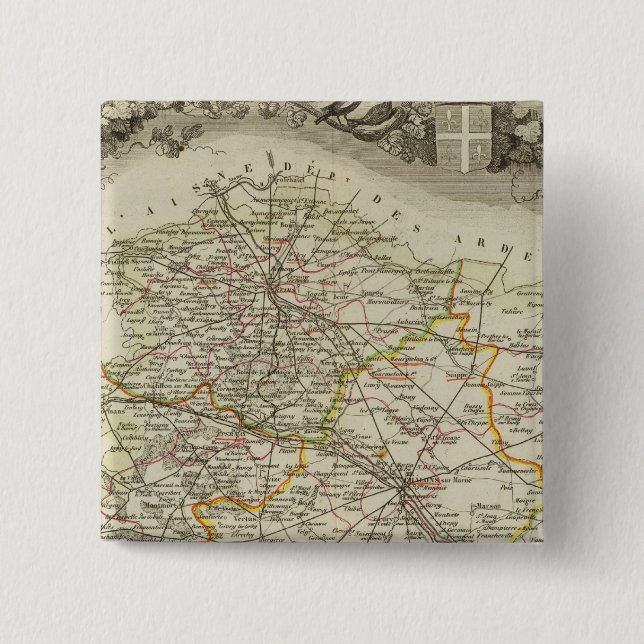 Cities 15 Cm Square Badge (Front)