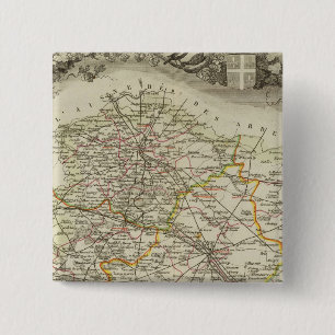 Cities 15 Cm Square Badge