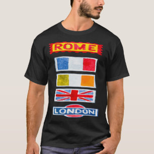 Cities and countries ROME ITALY UK LONDON T-Shirt
