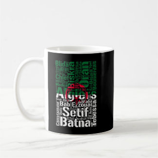 Cities of Algeria Flag Algerian Roots Algerian Fam Coffee Mug
