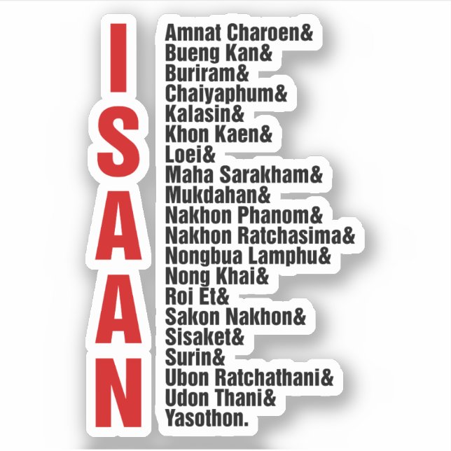 Cities of Isaan, Thailand (Front)
