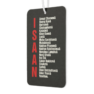 Cities of Isaan, Thailand Car Air Freshener