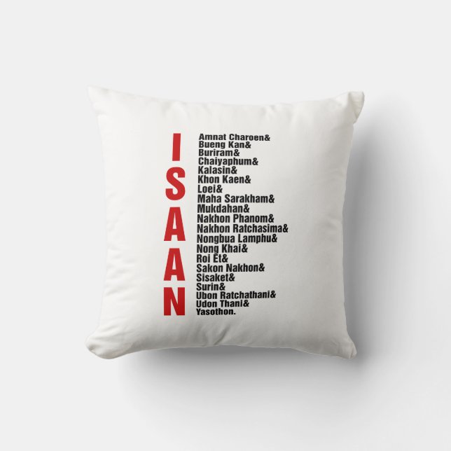 Cities of Isaan, Thailand Cushion (Front)