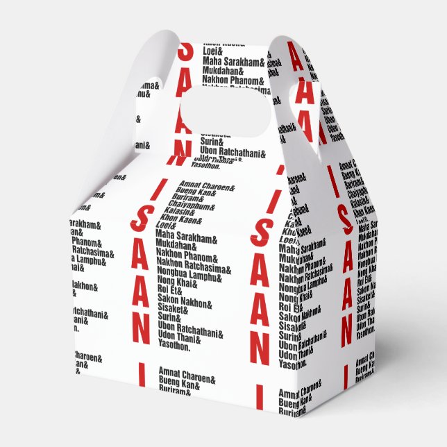 Cities of Isaan, Thailand Favour Box (Front Side)